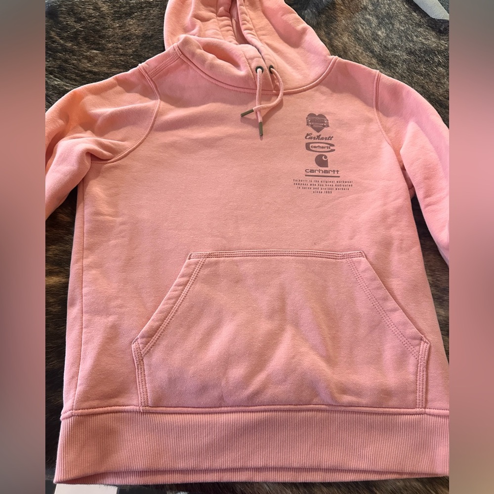 Carhartt Women's Light Pink Cowl Neck Sweater